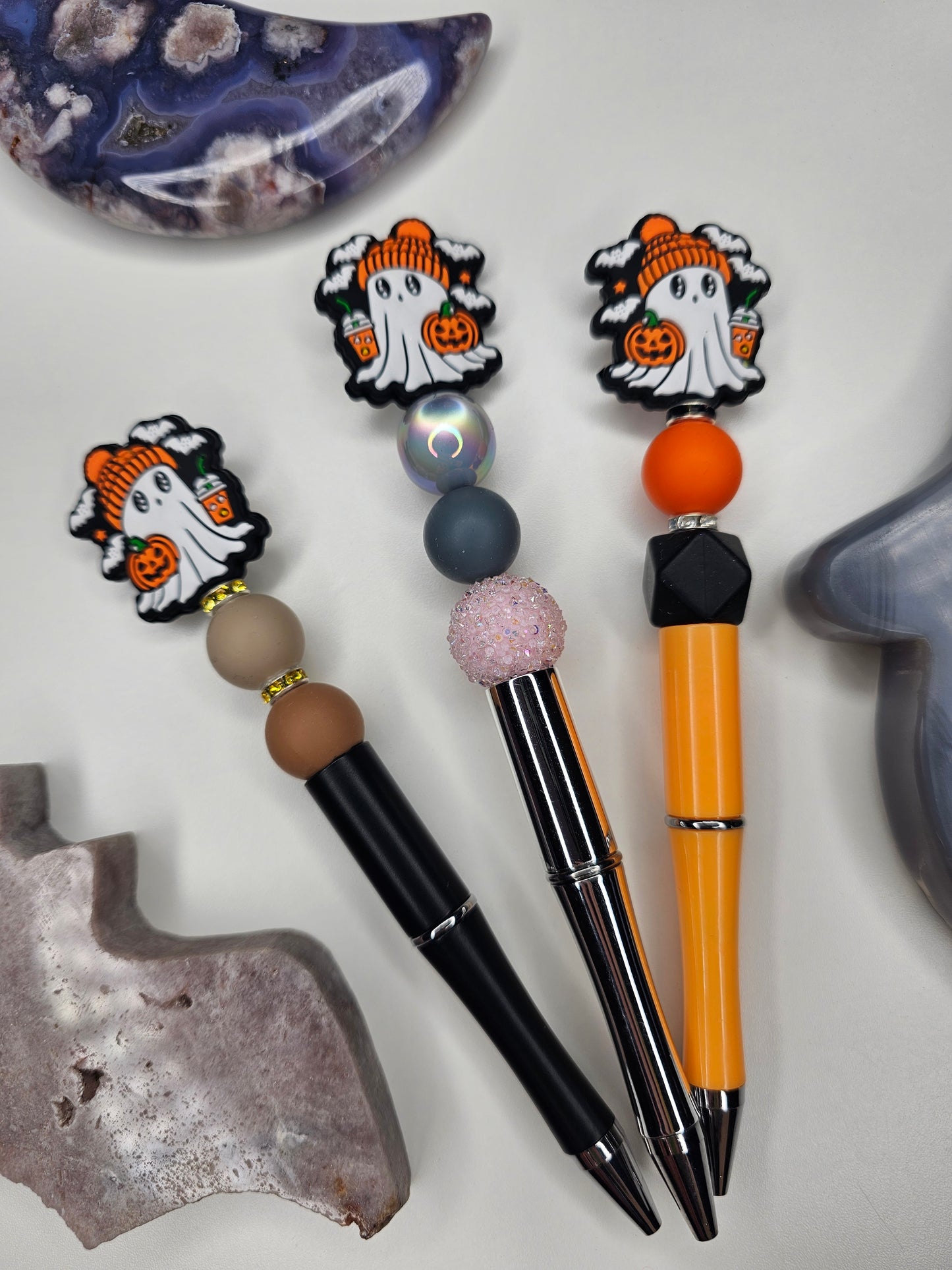 Fall Ghost Beaded Pen