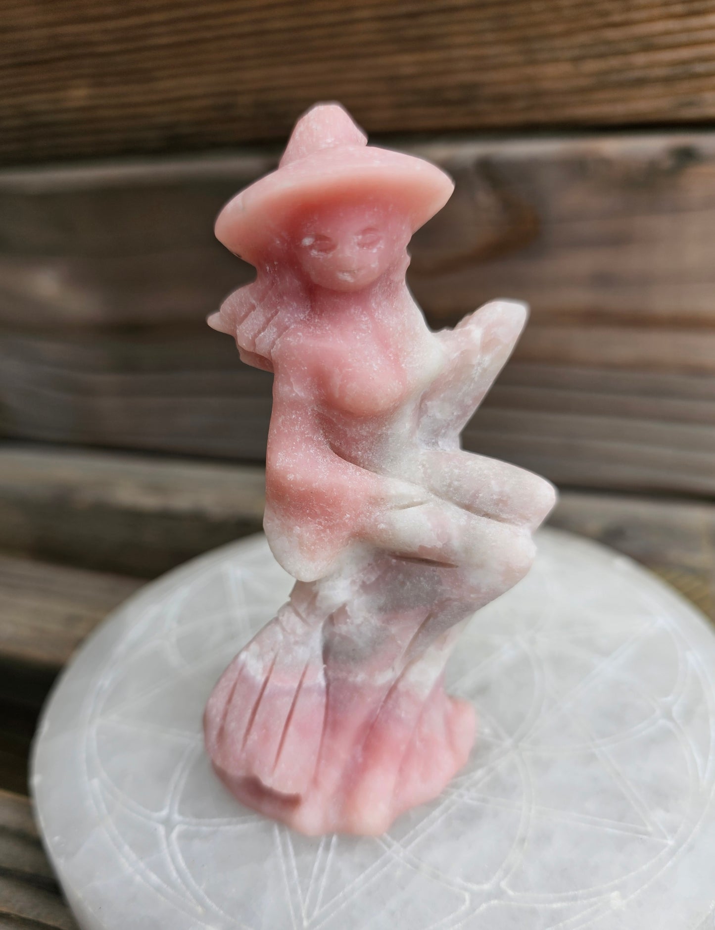 Pink Opal Broom Witch