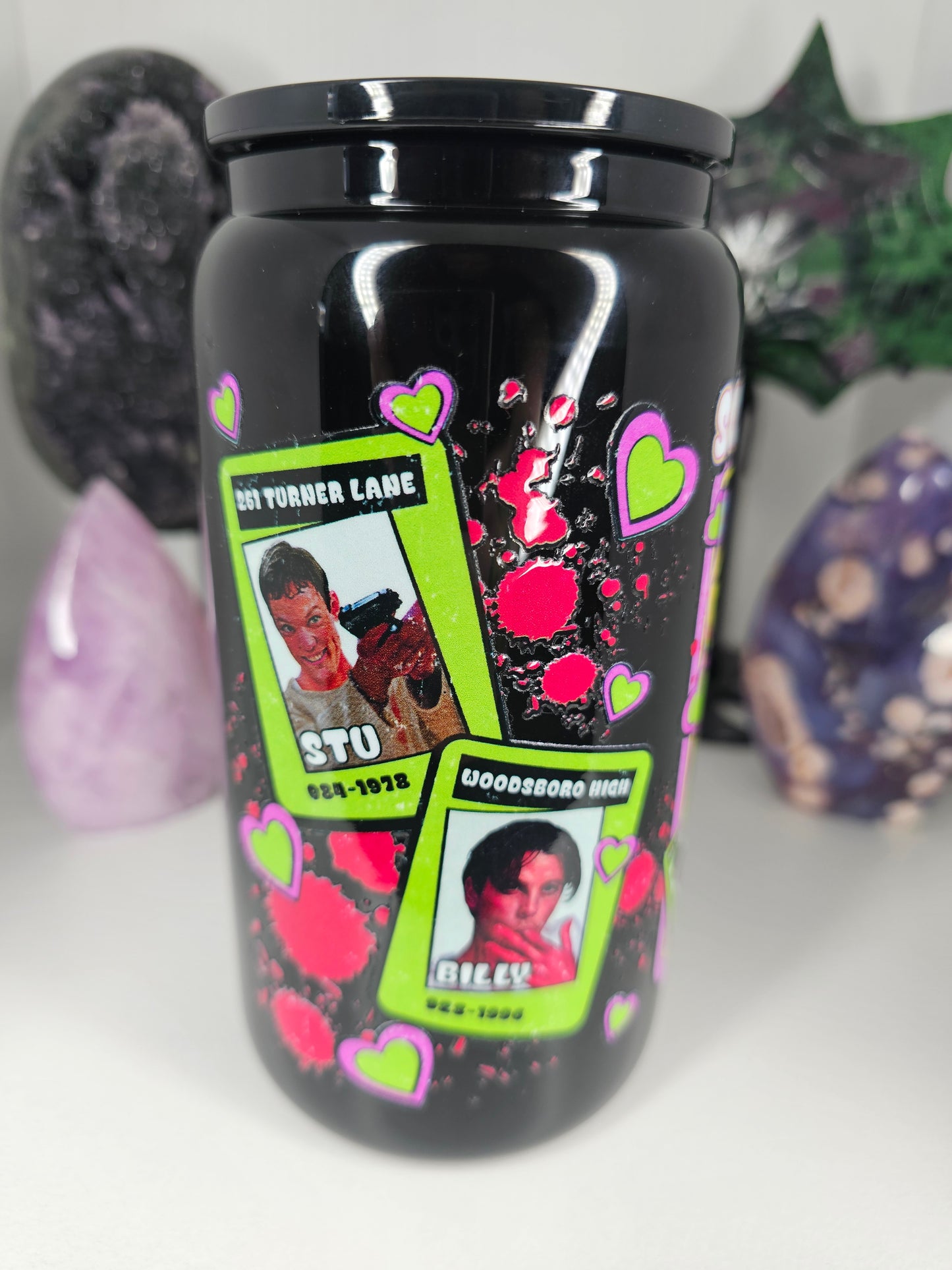 16oz Scream Glass Cup