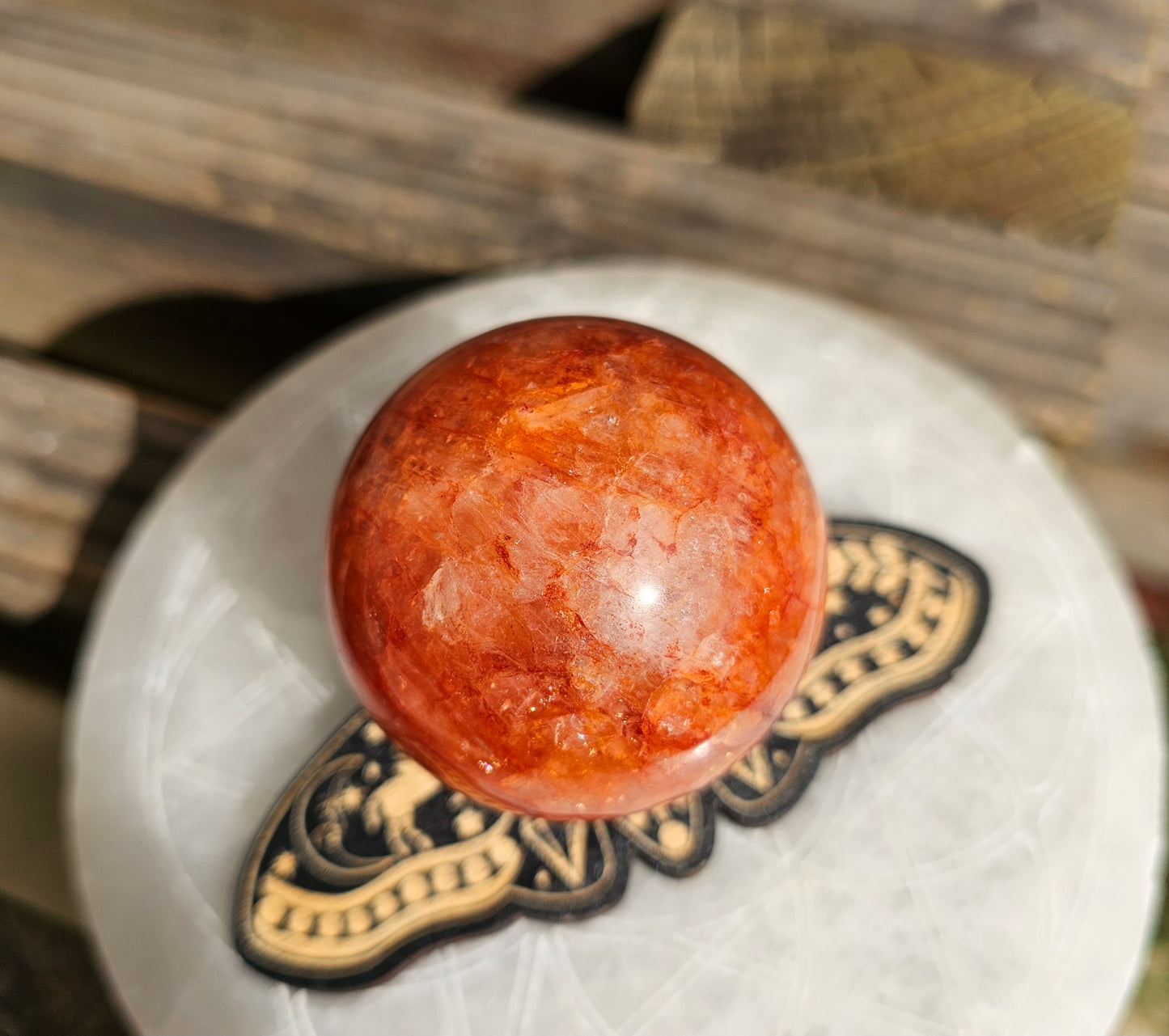 Fire Quartz Sphere *A