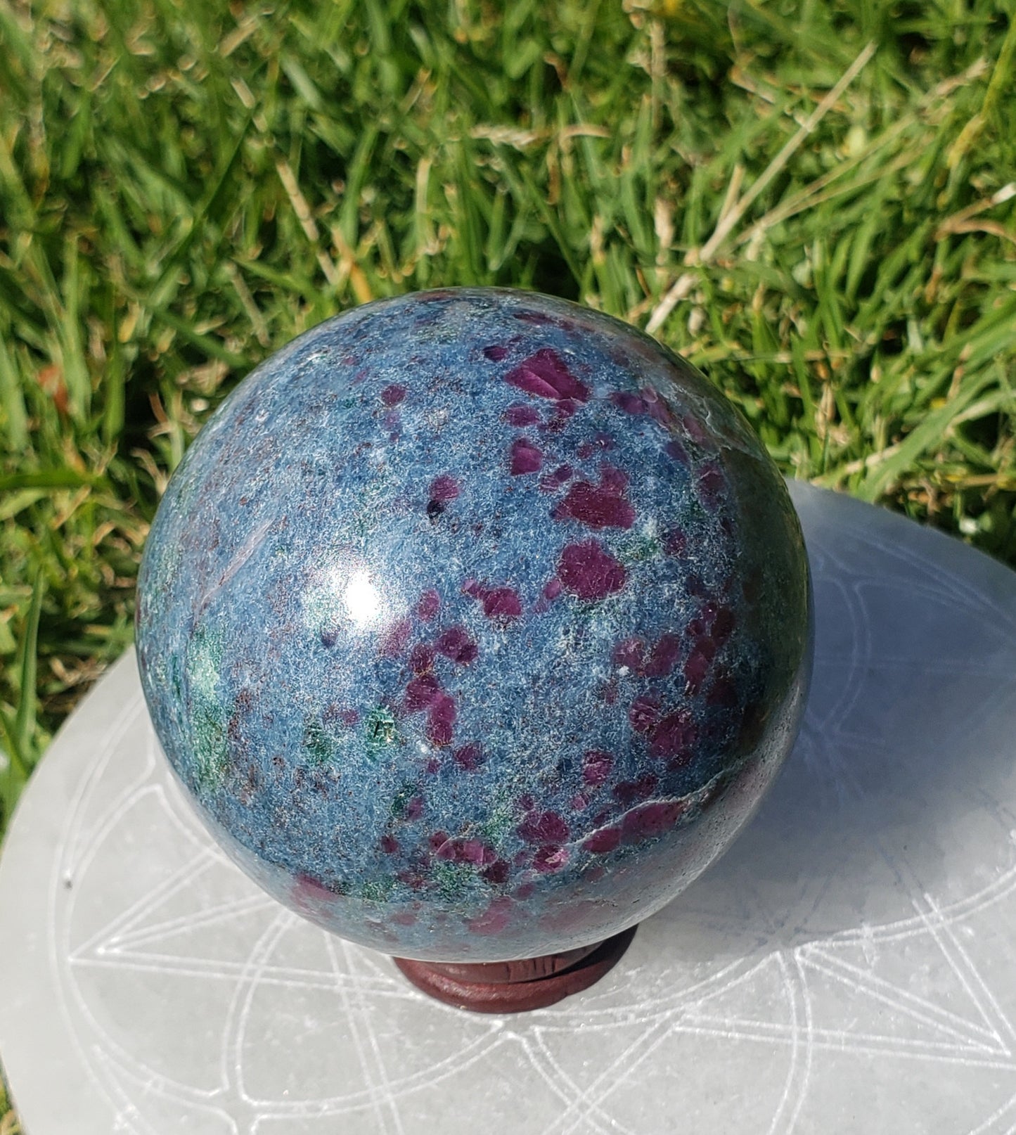 Ruby in Kyanite Sphere 1.2lb A