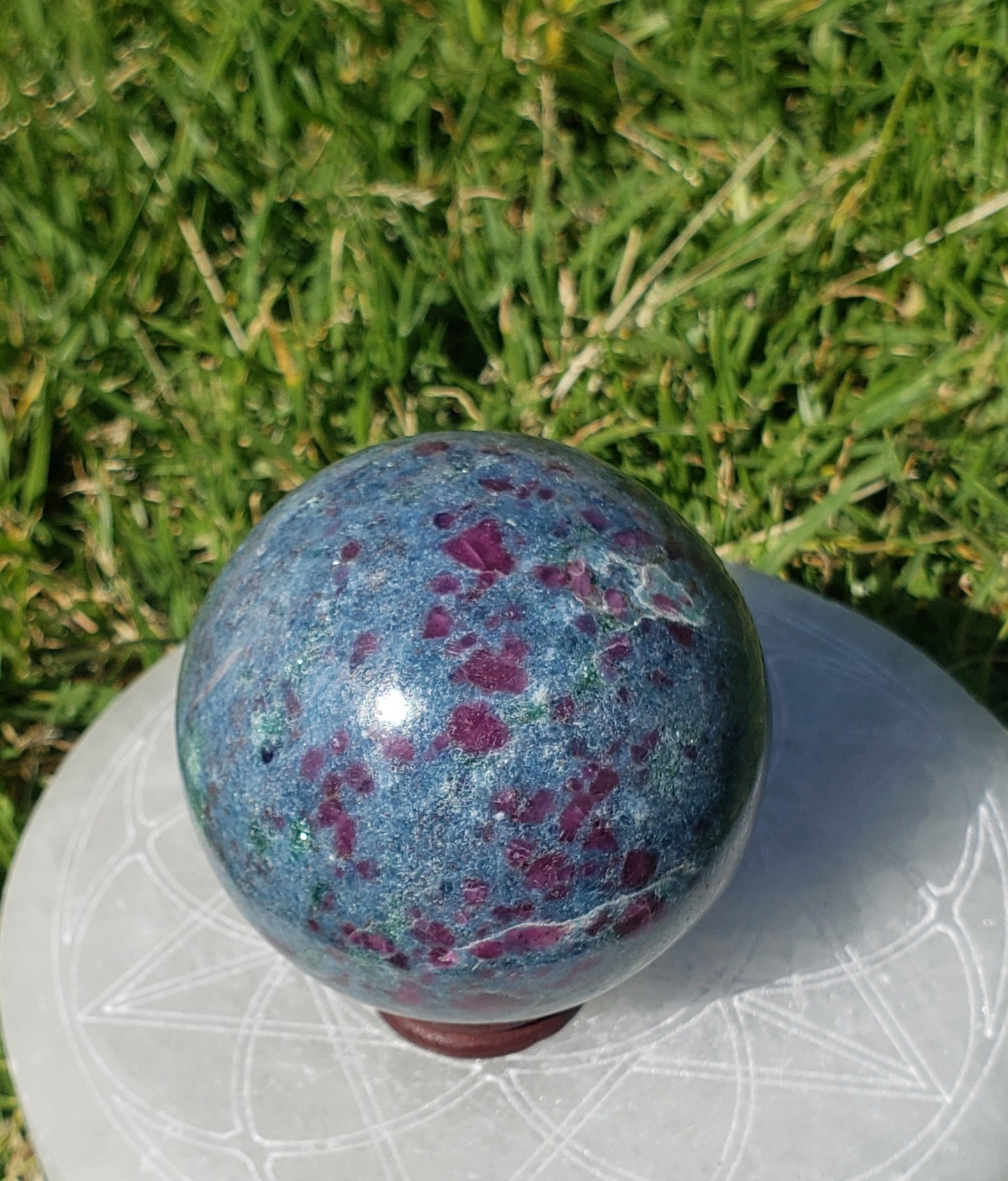 Ruby in Kyanite Sphere 1.2lb A