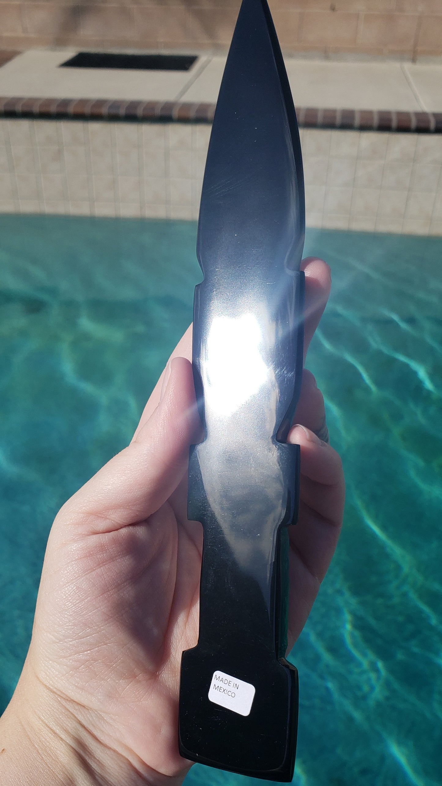 9" Black Obsidian Dagger