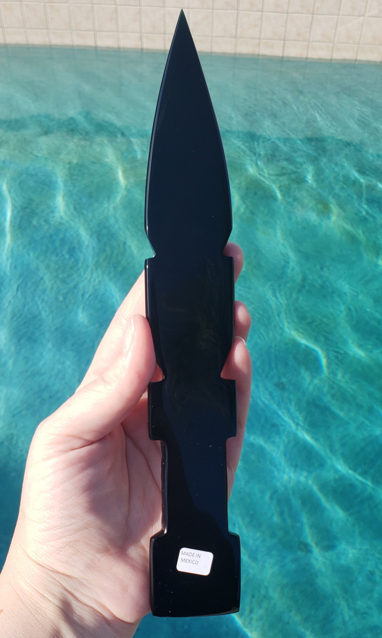 9" Black Obsidian Dagger