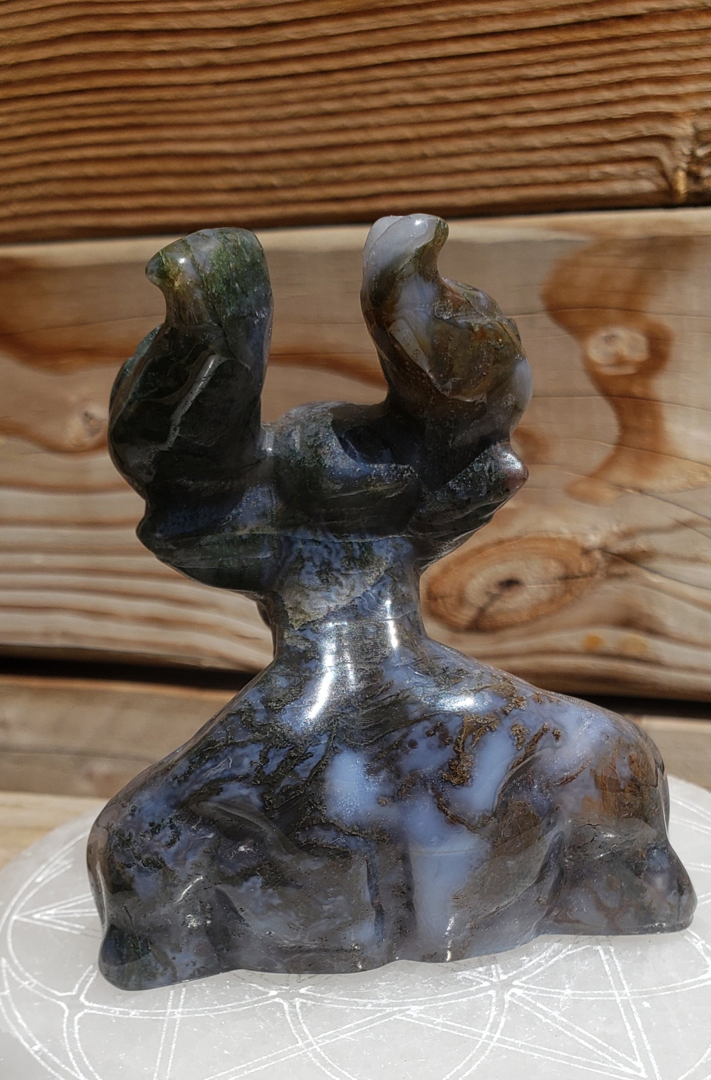 XL Moss Agate Devil (B)