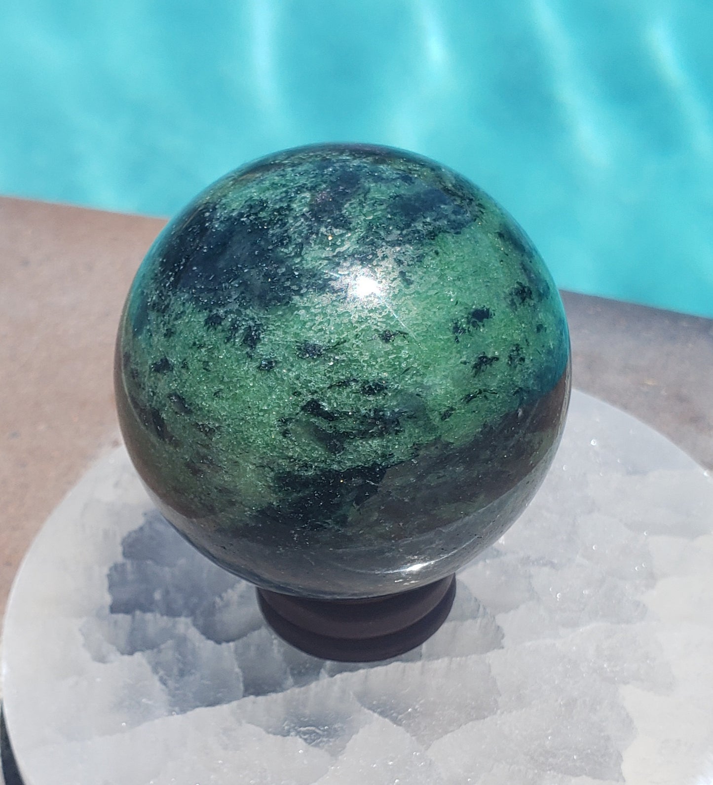 Ruby Zoisite Sphere