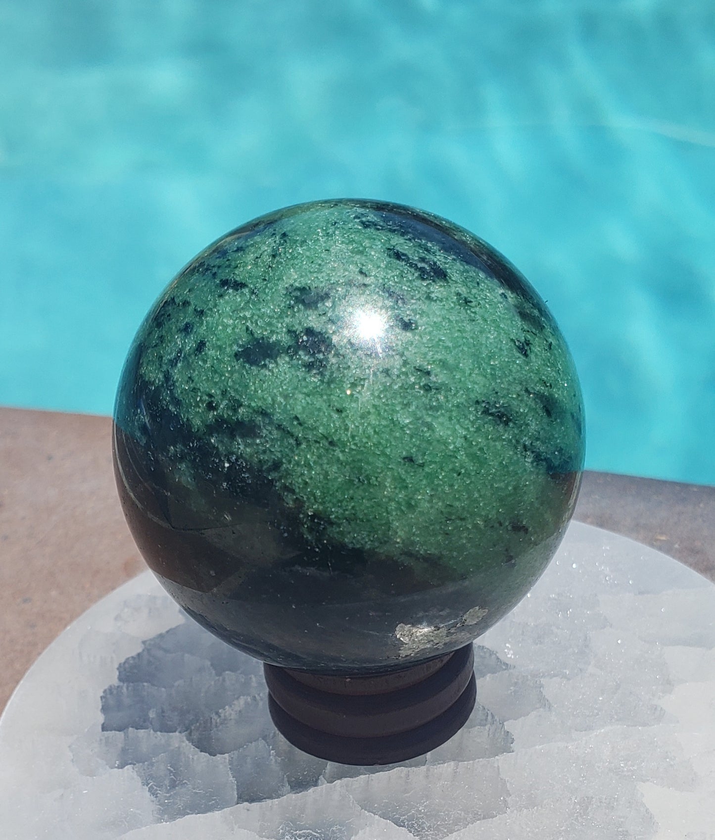 Ruby Zoisite Sphere