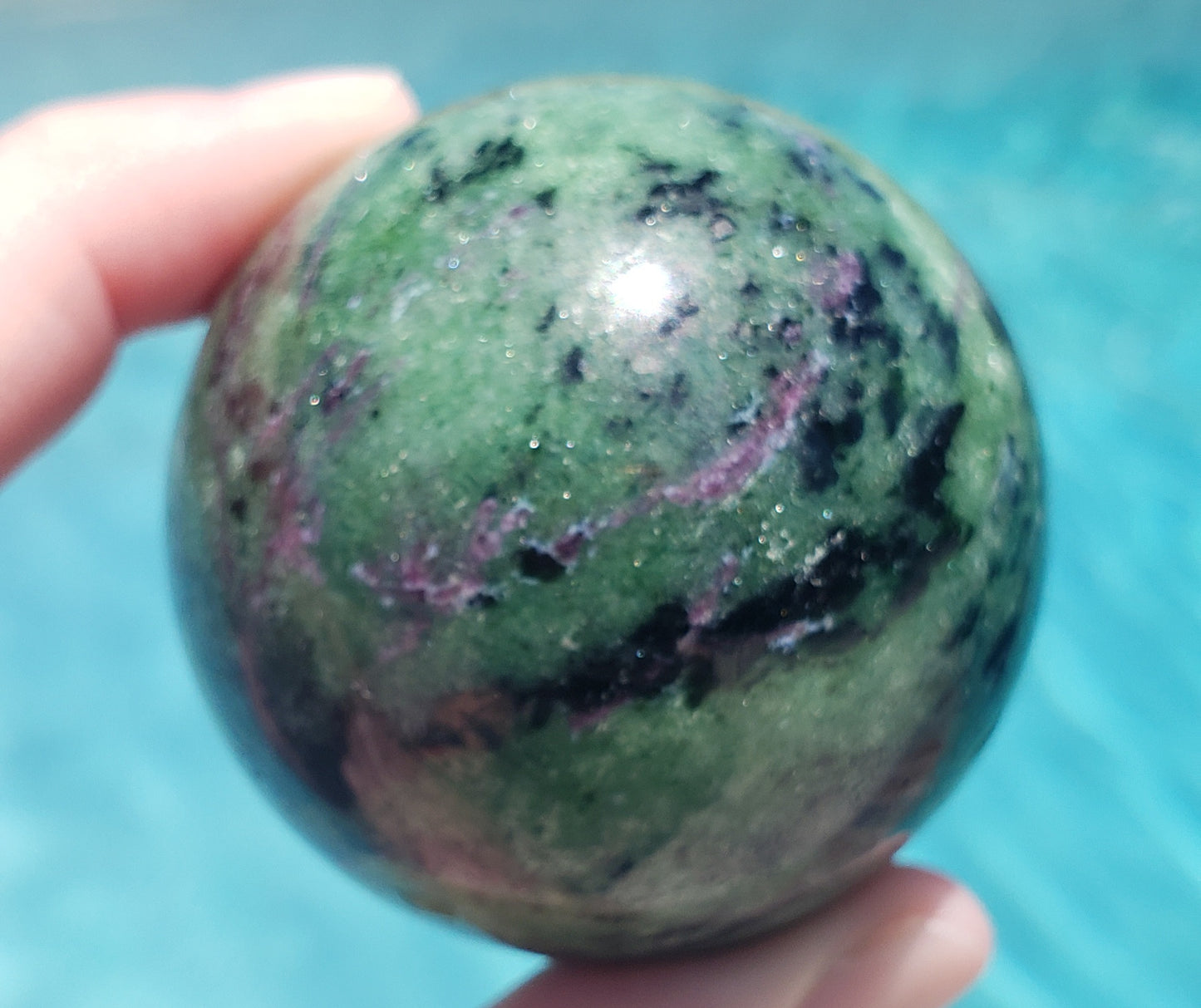 Ruby Zoisite Sphere