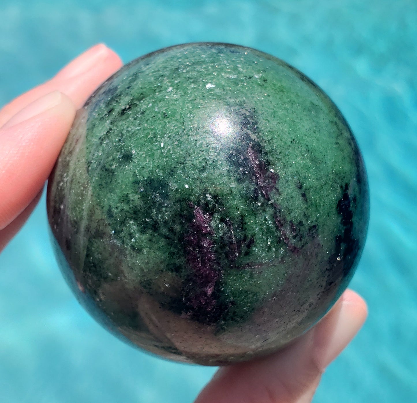 Ruby Zoisite Sphere