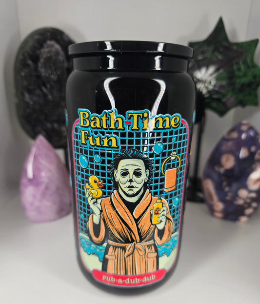 16oz Spooky Bath Glass Cup
