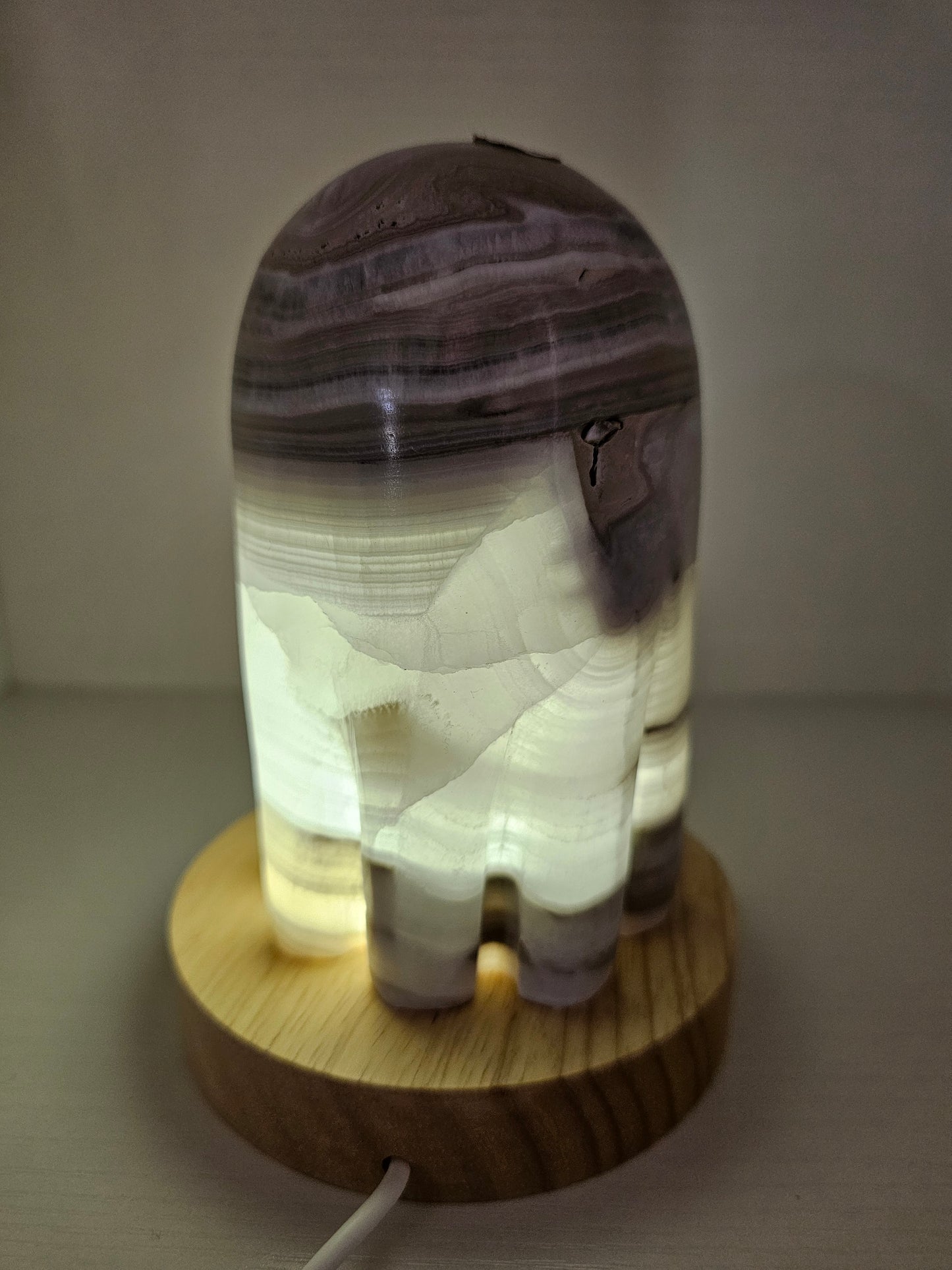 Grey Onyx Ghost Lamp #3