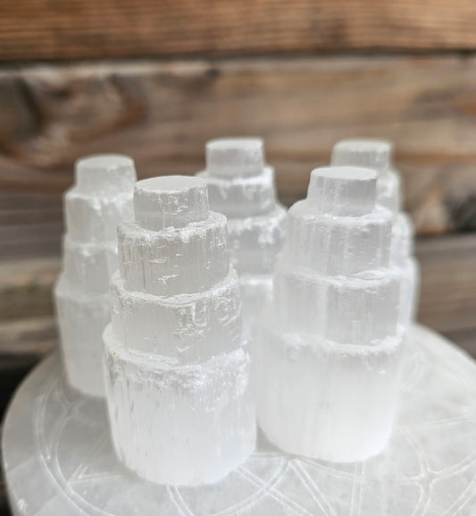 Satin Spar Selenite Towers (1)