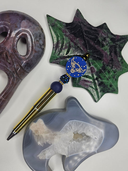Taurus Zodiac Beaded Pen