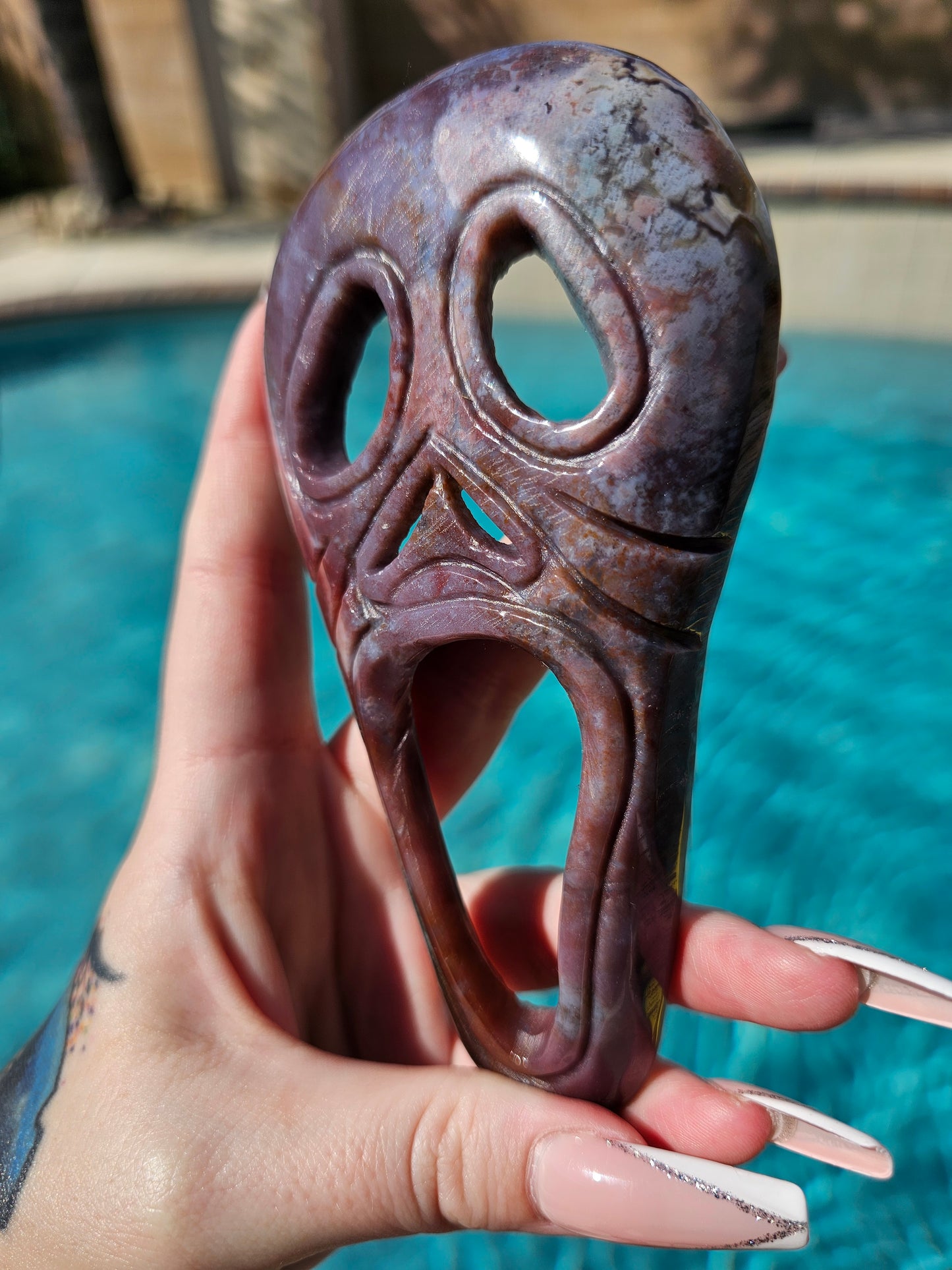 Moss Agate Ghostface Mask #3