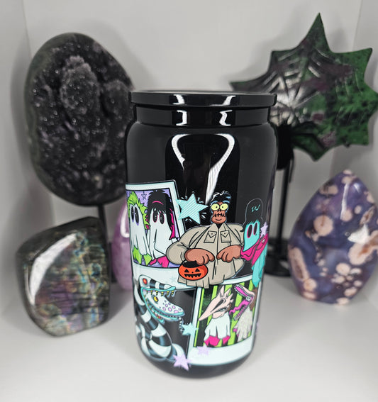 16oz Beetle Ghost Glass Cup