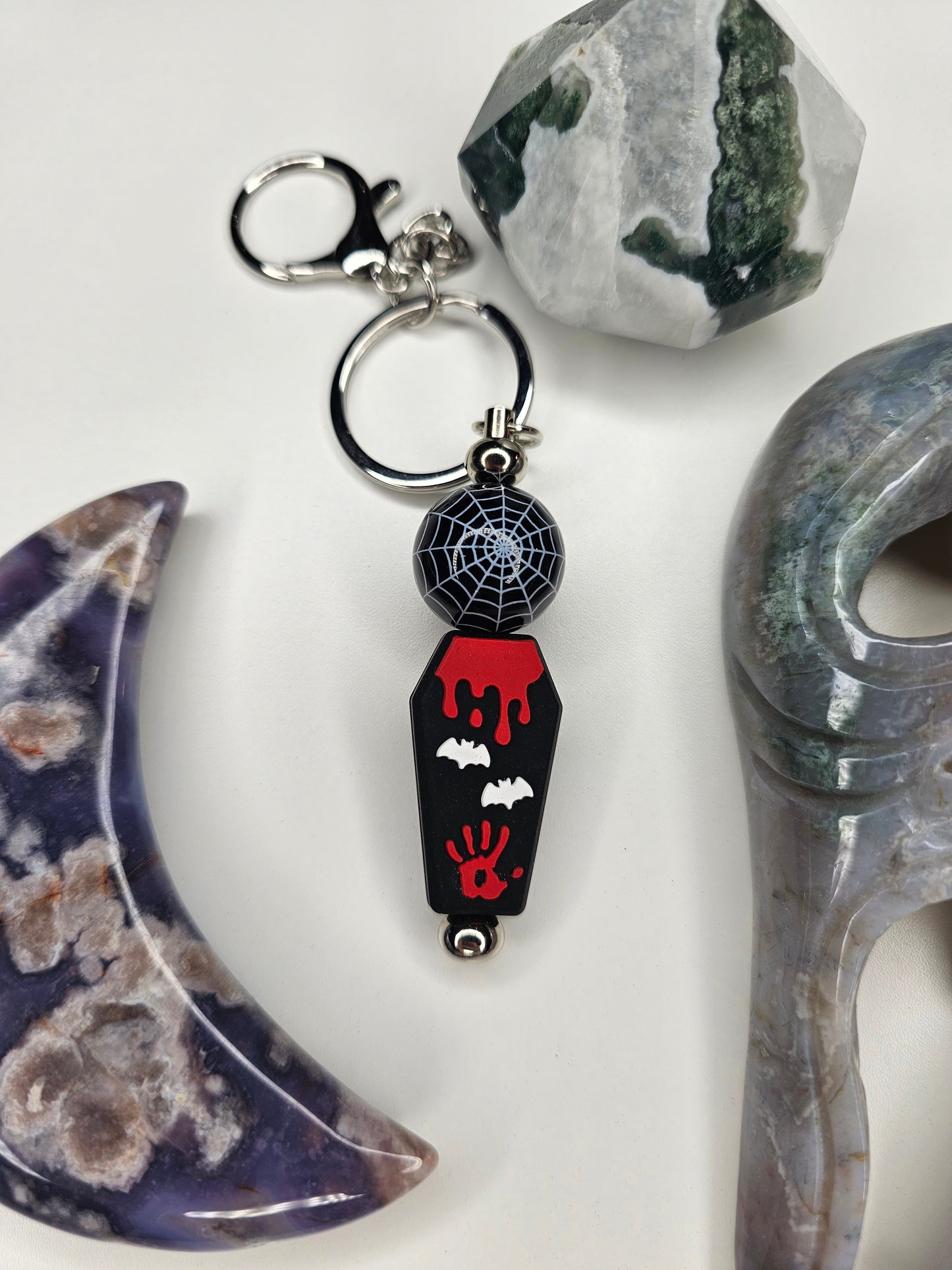 Batty Coffin Keychain