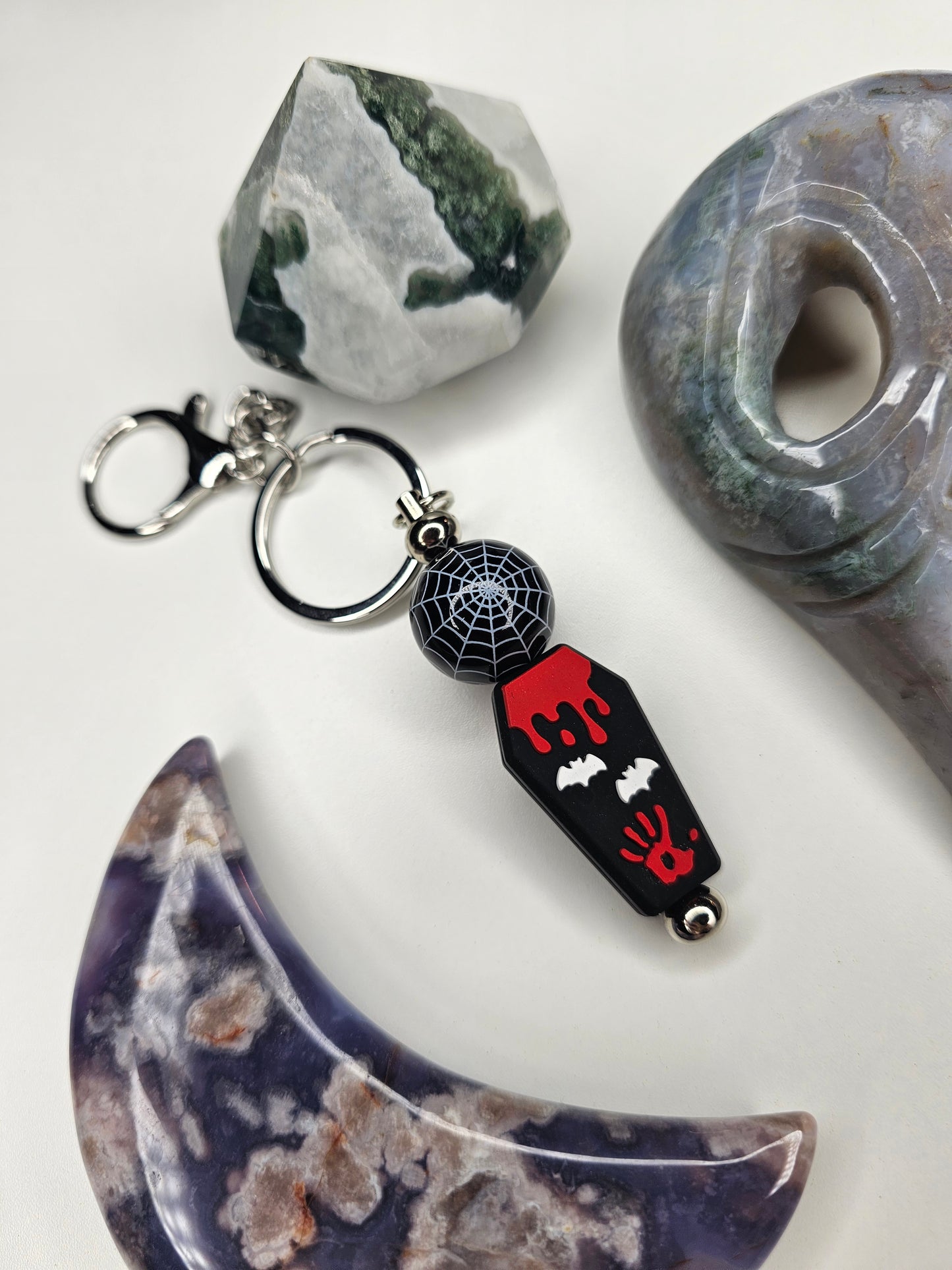 Batty Coffin Keychain