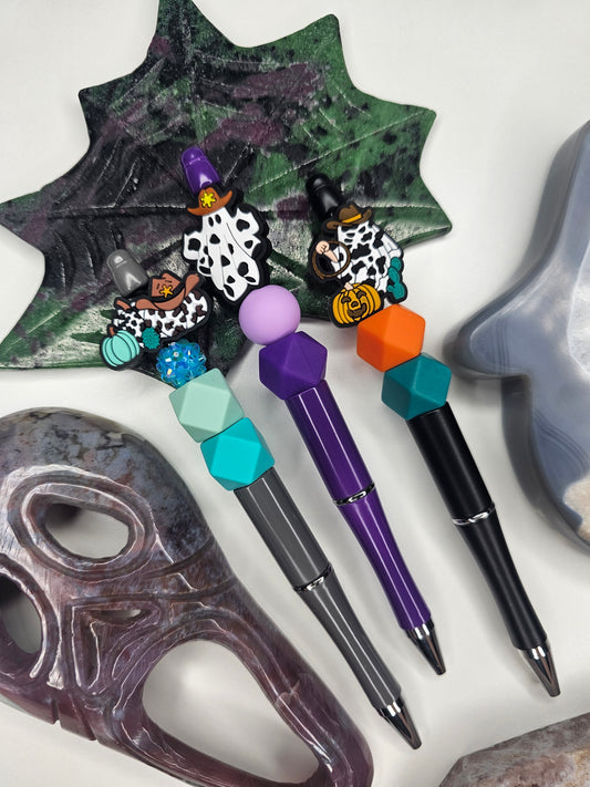 Spooky Western Beaded Pen