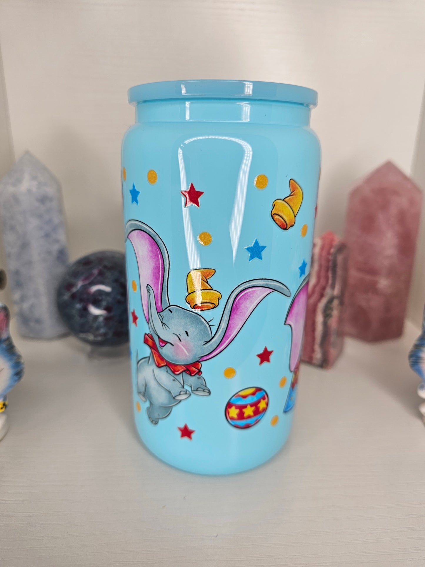 16oz Elephant Glass Cup