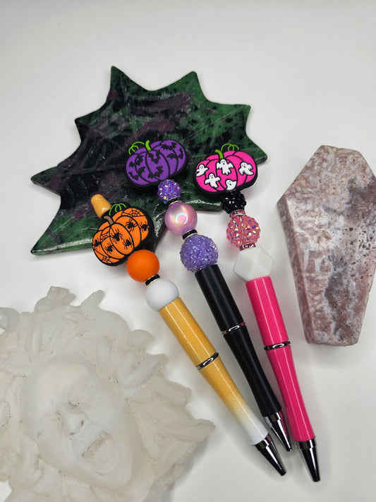 Pumpkin Beaded Pen
