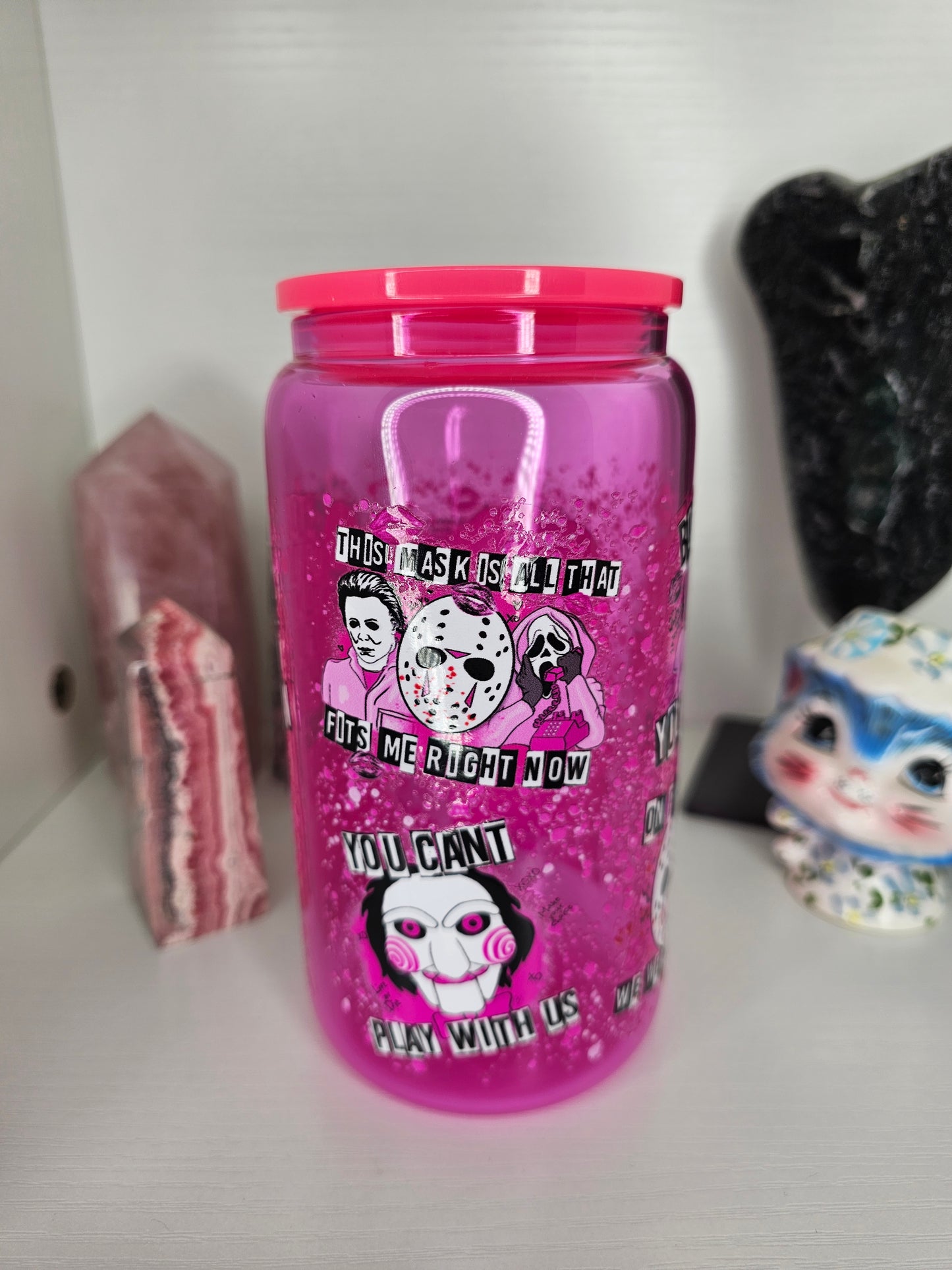 16oz Horror Glass Cup