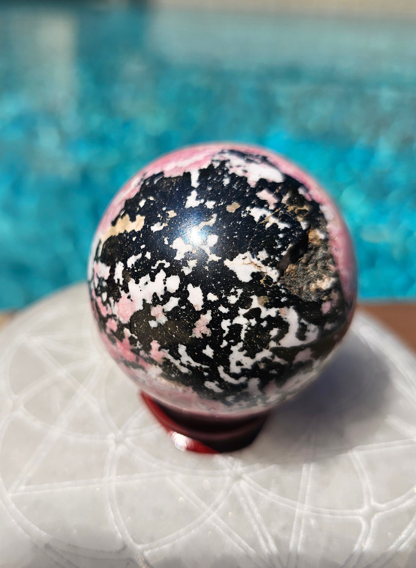 Peruvian Rhodonite Sphere #1