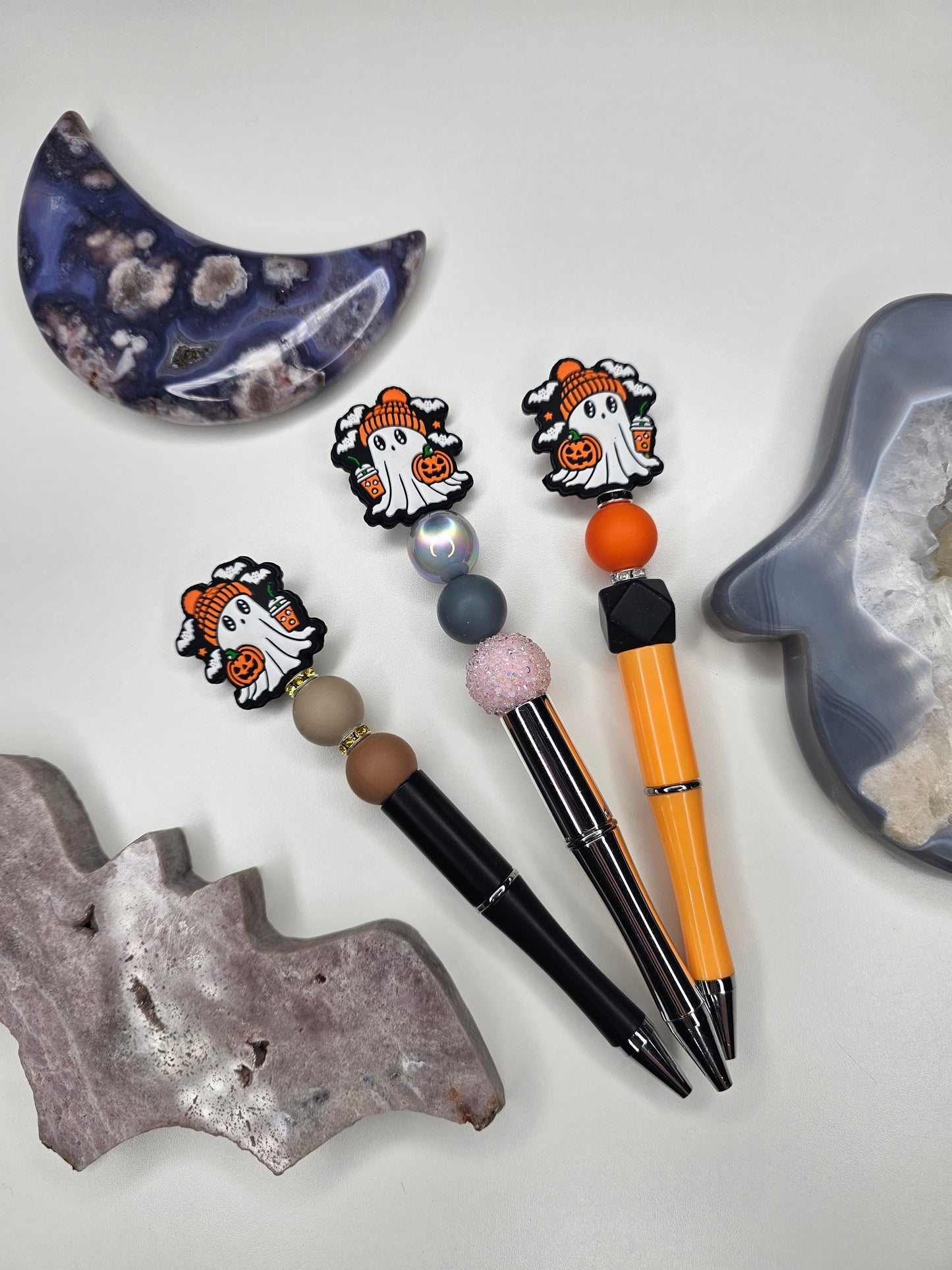 Fall Ghost Beaded Pen