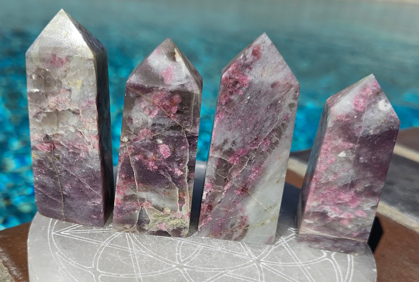 Pink Tourmaline Points