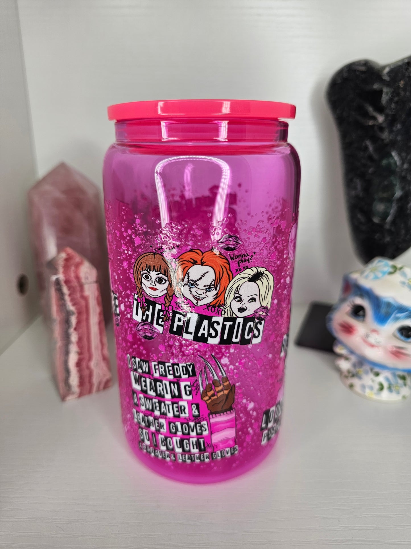 16oz Horror Glass Cup