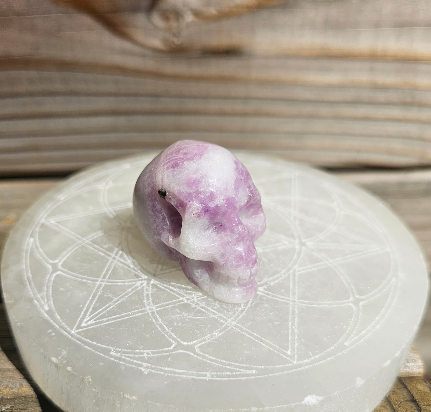 Kunzite Skull