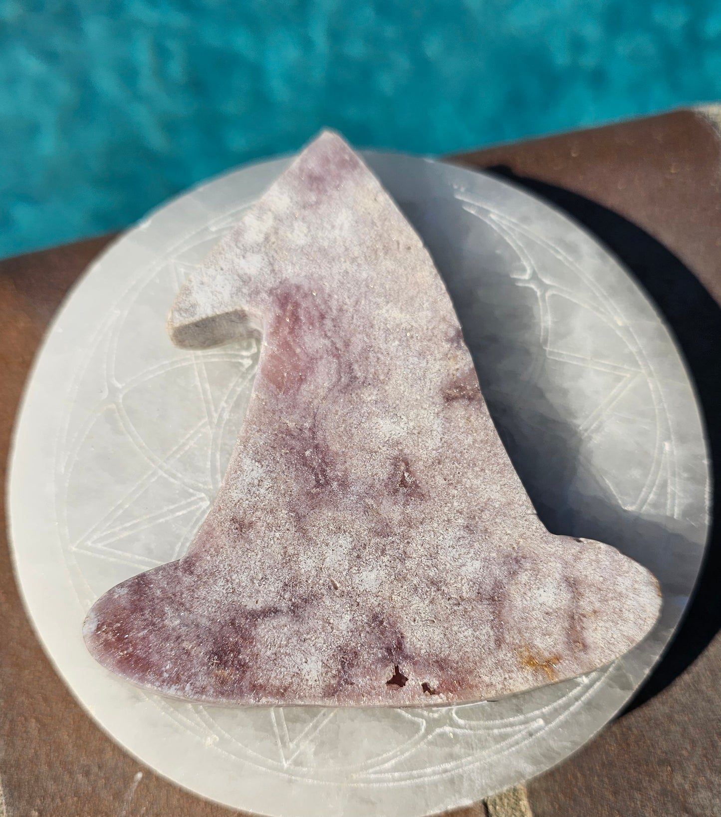 XL Pink Amethyst Witch Hat #1