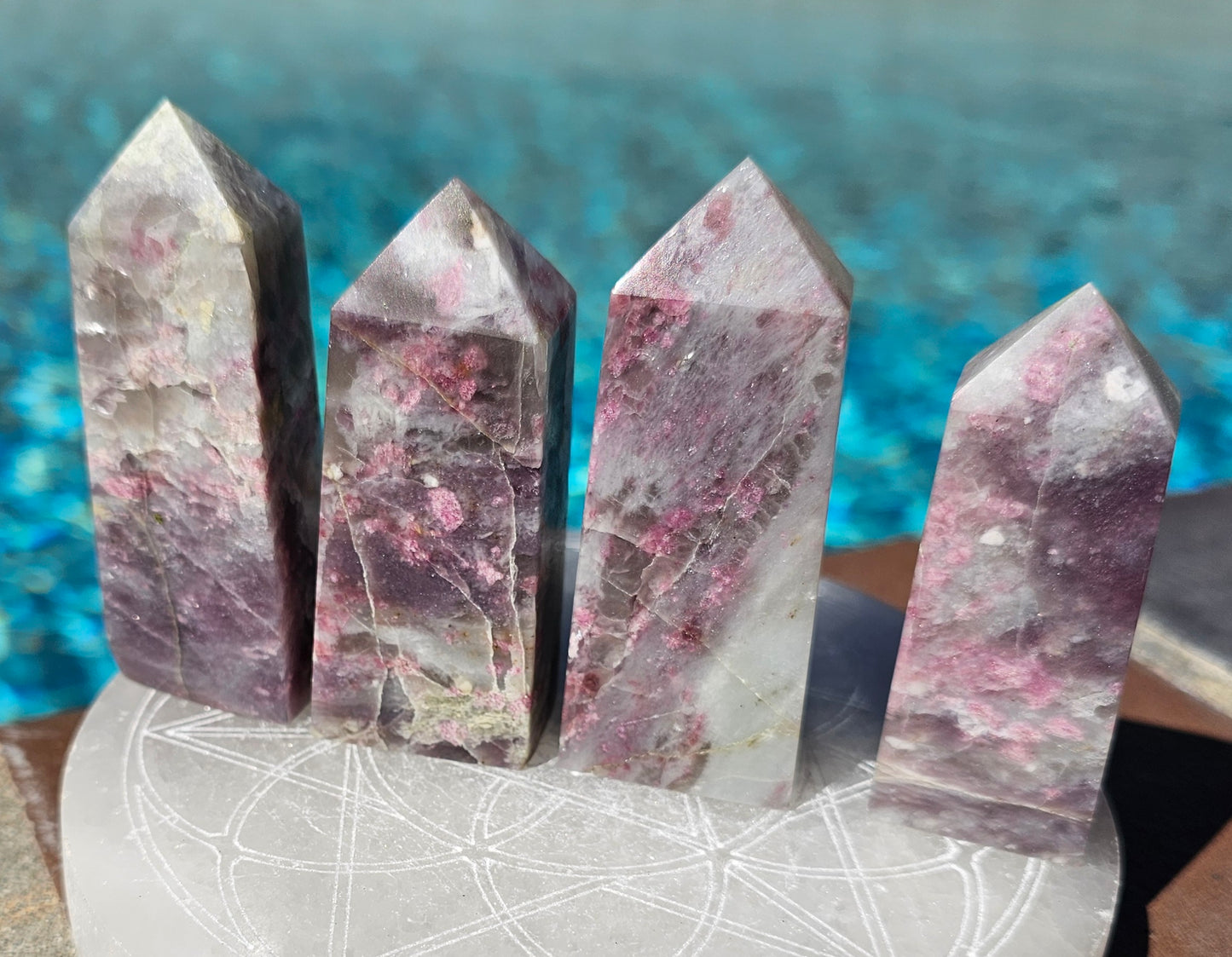 Pink Tourmaline Points