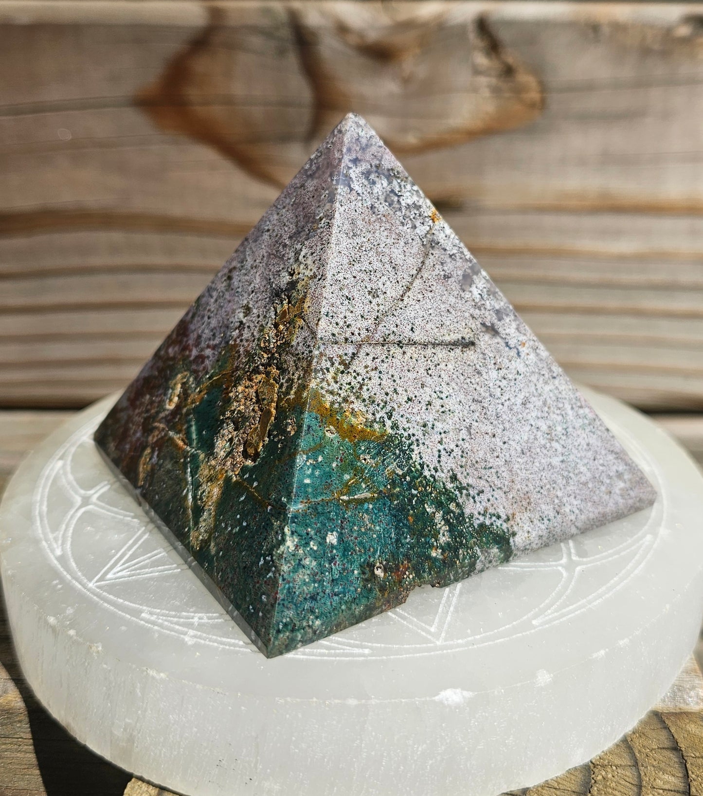 Ocean Jasper Pyramid