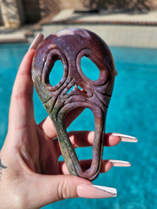 Moss Agate Ghostface Mask #2