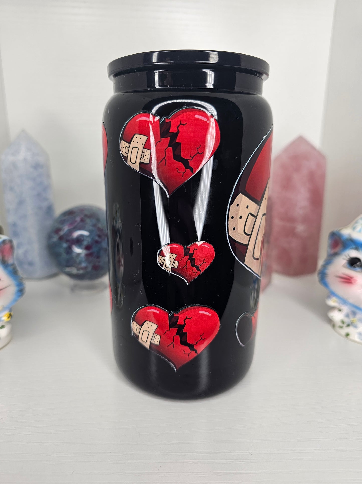 16oz Heartbreaker Glass Cup