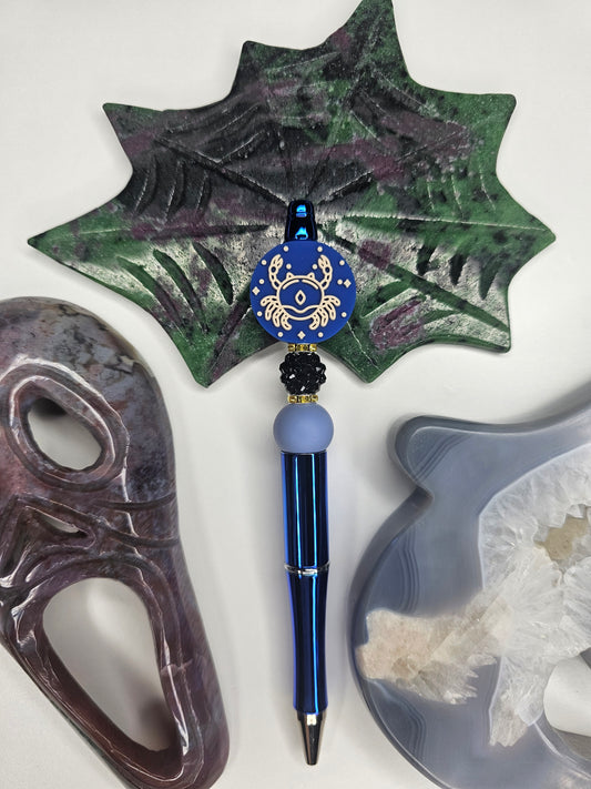 Cancer Zodiac Beaded Pen