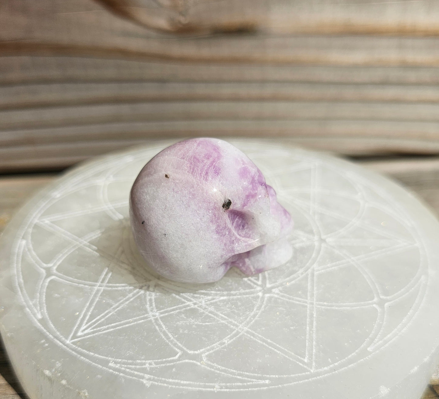 Kunzite Skull