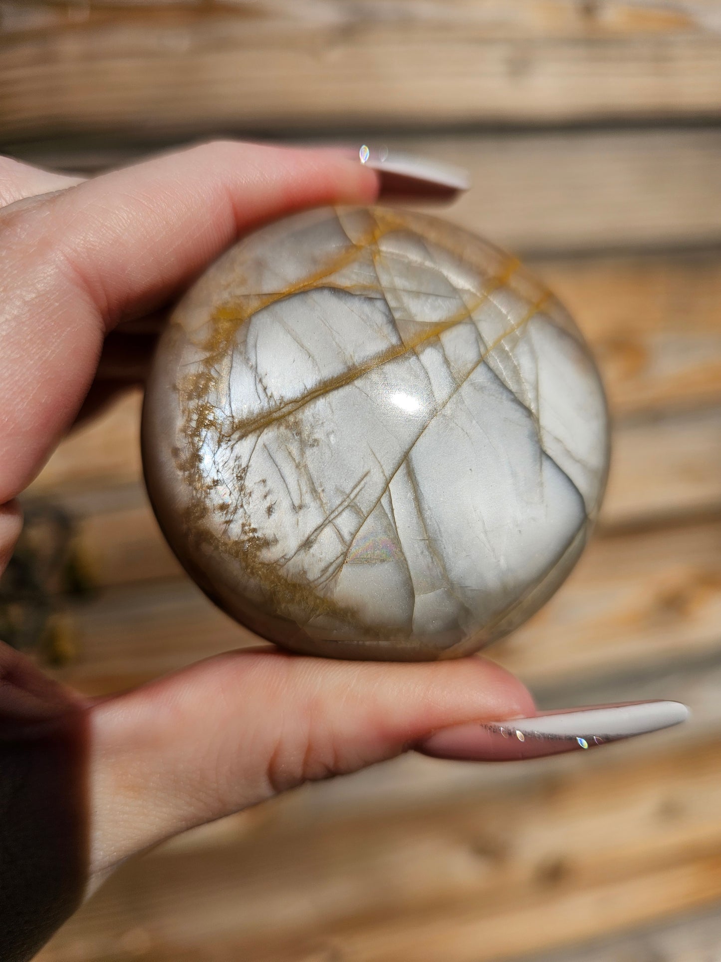 Peach Moonstone Palmstone