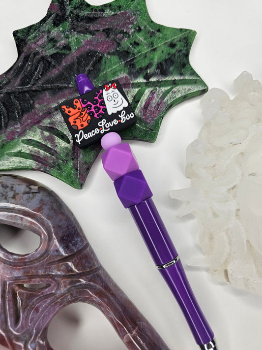 Spooky Boo Beaded Pen