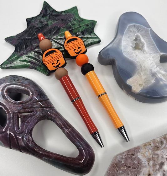 Spooky Pail Beaded Pen