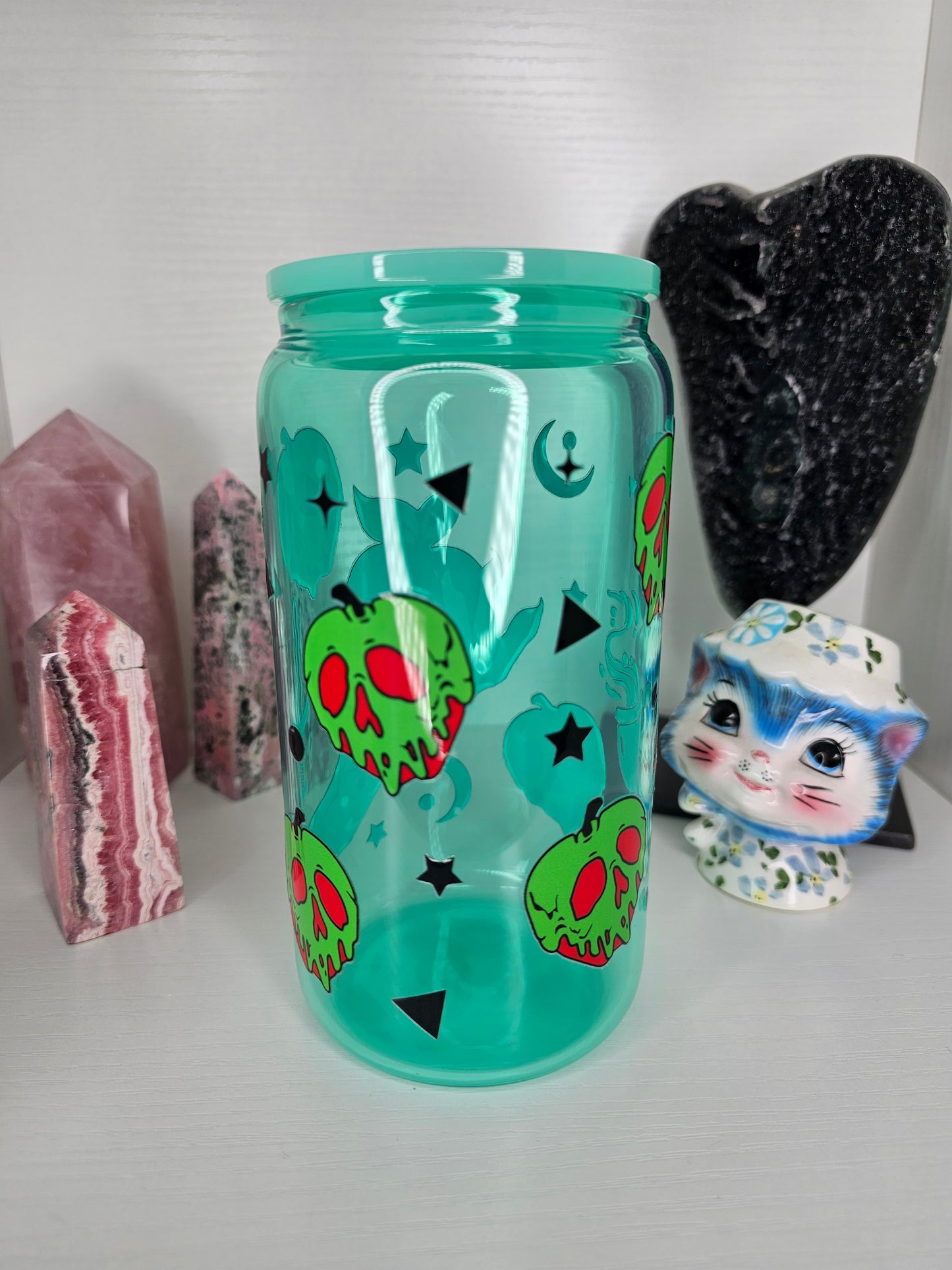 16oz Evil Apple Glass Cup