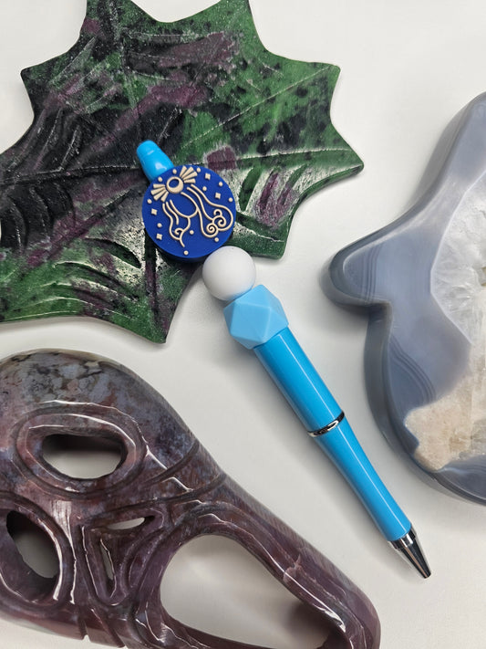 Virgo Zodiac Beaded Pen