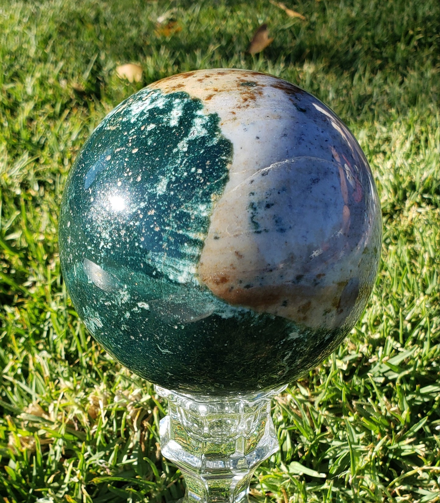 2 1/2 Pound Ocean Jasper Sphere