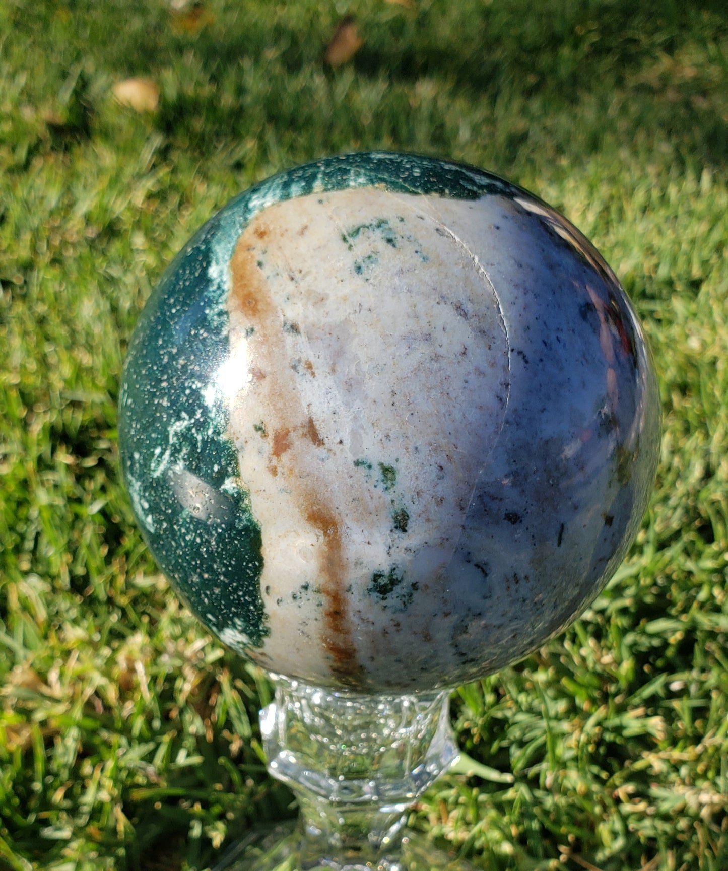 2 1/2 Pound Ocean Jasper Sphere