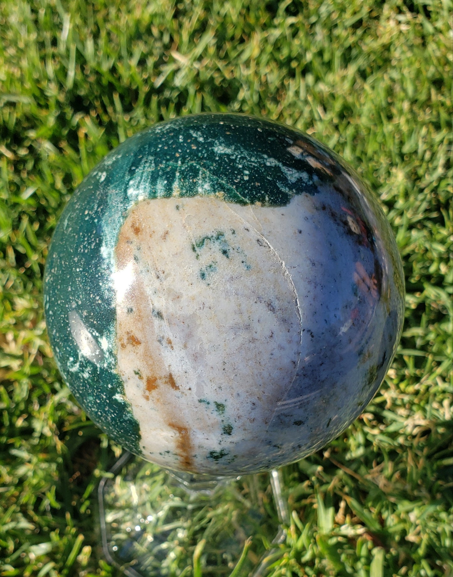 2 1/2 Pound Ocean Jasper Sphere