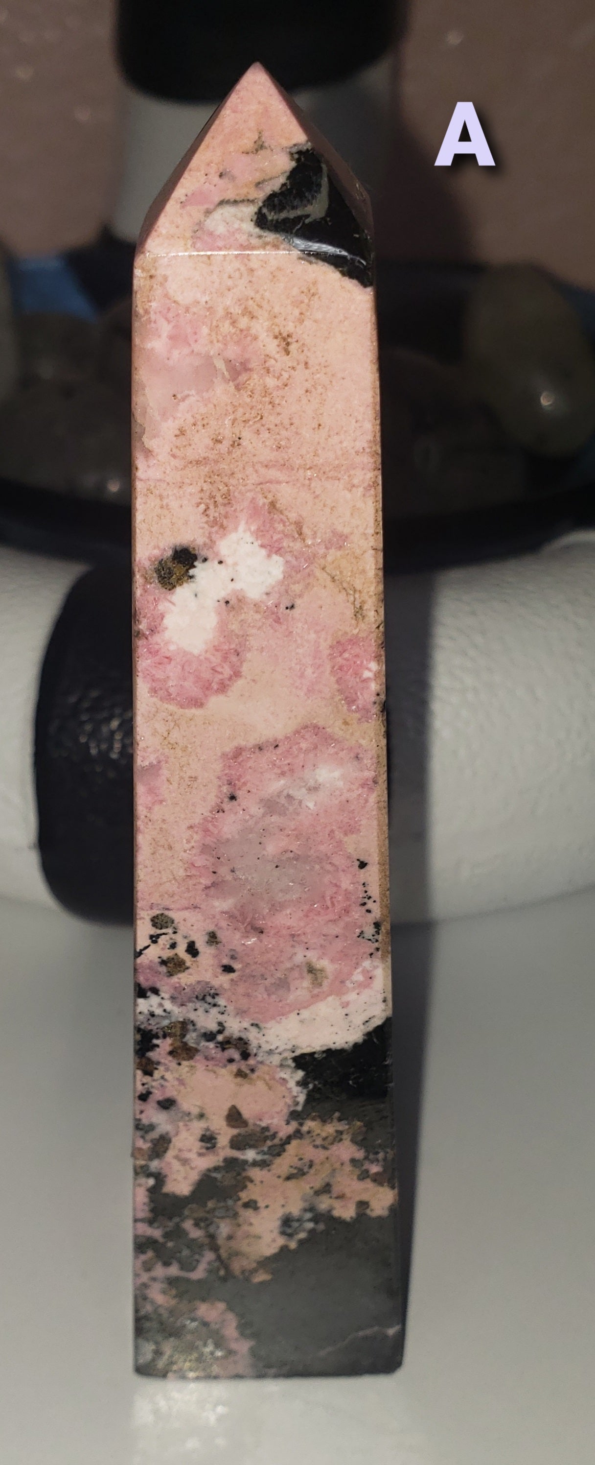 (1) Peruvian Rhodonite Tower