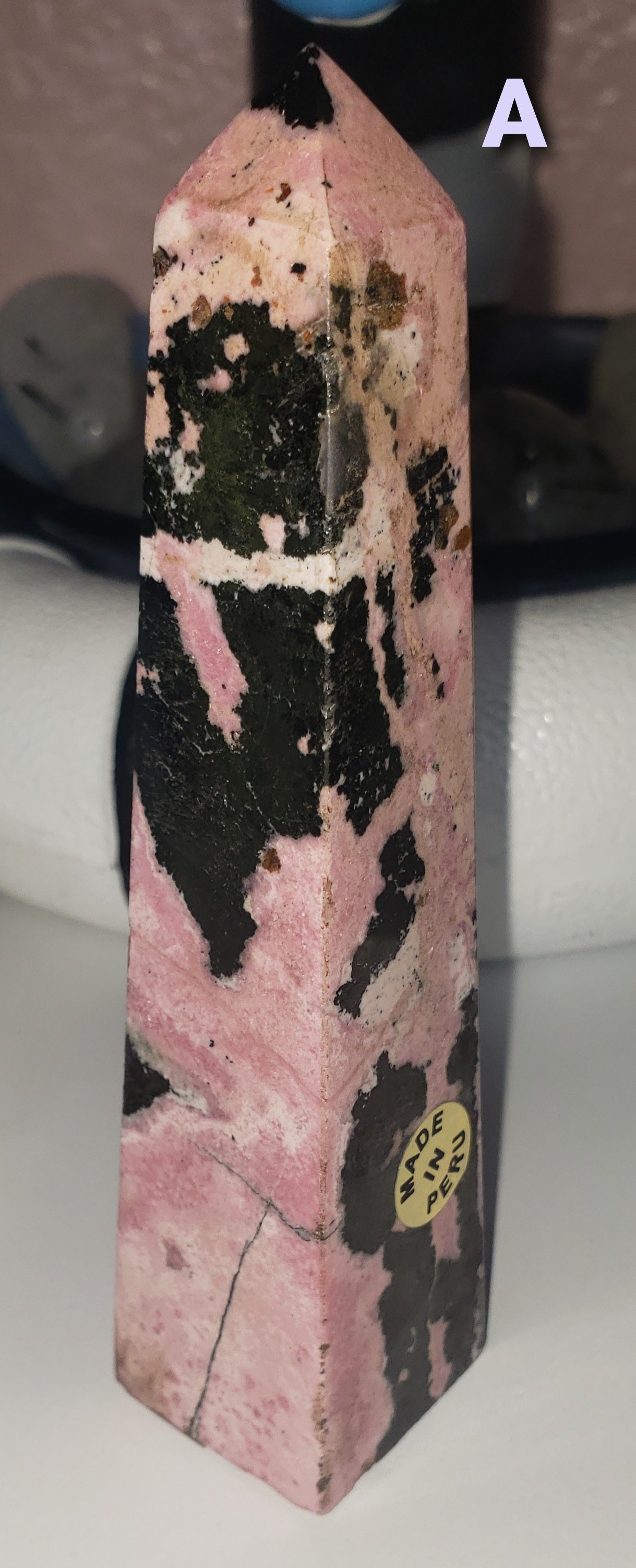 (1) Peruvian Rhodonite Tower