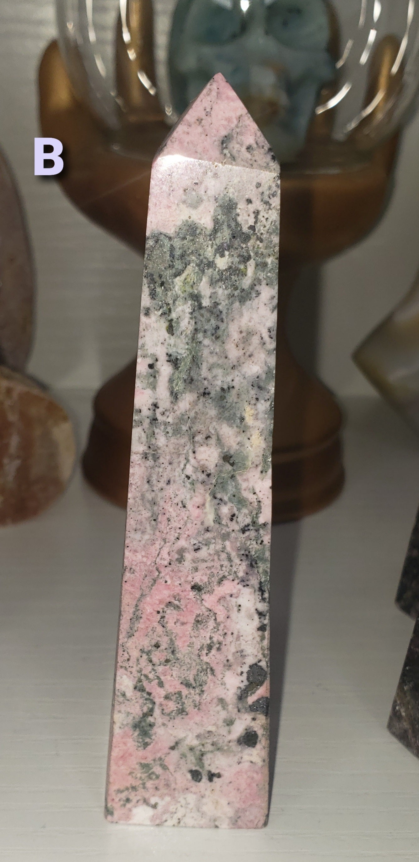 (1) Peruvian Rhodonite Tower