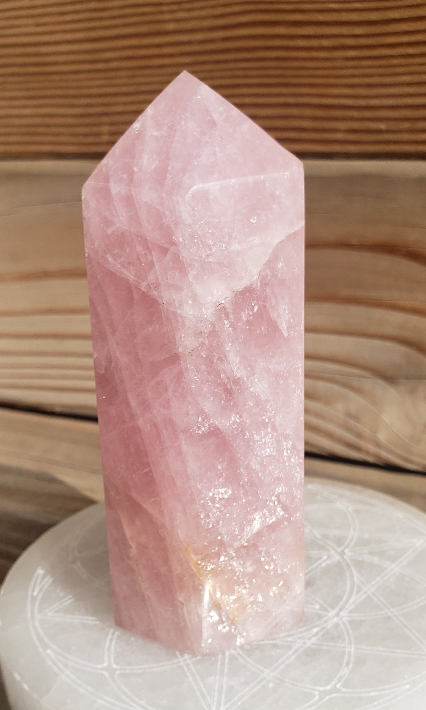 Large Rose Quartz Tower